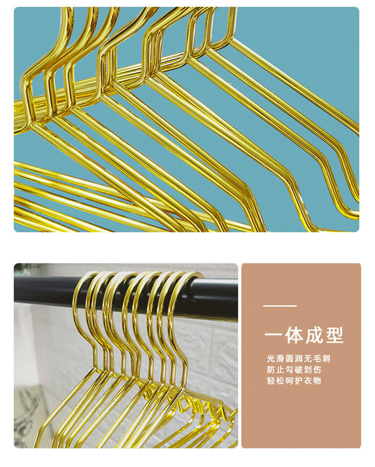 金屬寵物衣架15/20/25cm寵物狗衣?lián)魏喖s寵物店金色小貓咪寵物衣掛